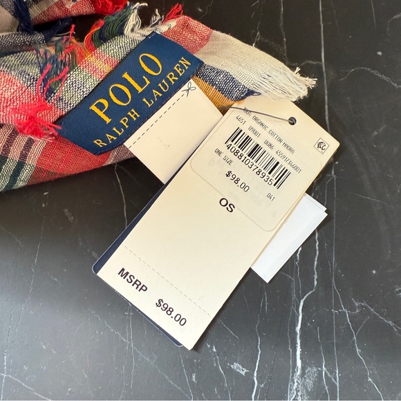 Polo Ralph Lauren Multicolor Plaid Scarf - Picture 3 of 3